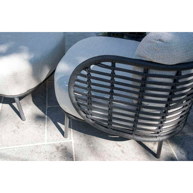 4 Seasons Outdoor Fabrice lounge stoel + voetenbank