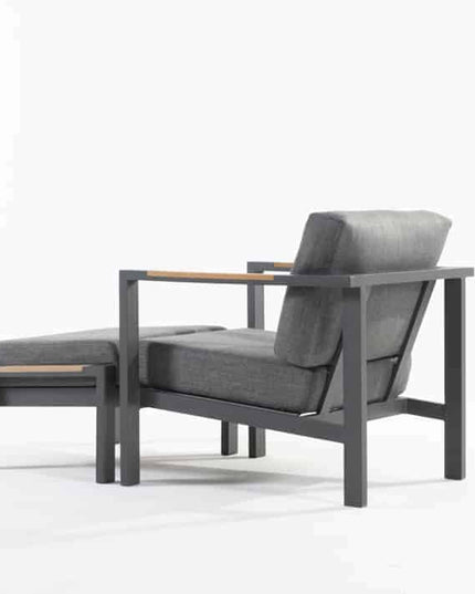 Taste 4SO Ingwer Lounge Set Anthrazit + Kaffeetabelle 120 x 64,5 cm