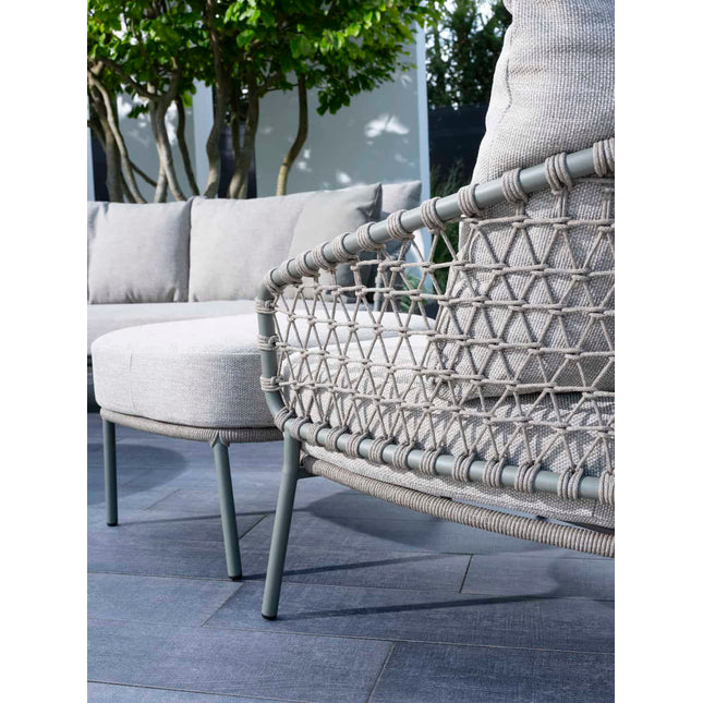 4 Seasons Outdoor Jura bistro loungeset + Volta bijzettafel 45 Ø cm olive