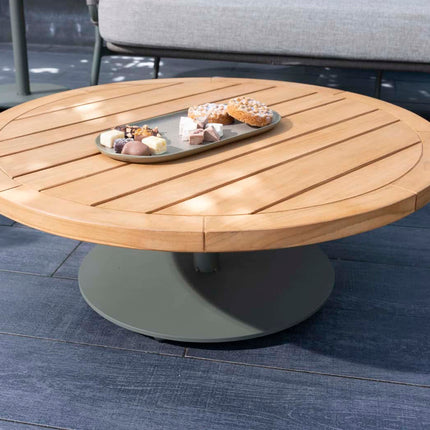 4 Seasons Outdoor Volta salontafel centrale poot olive 80 cm. Ø (H 30)