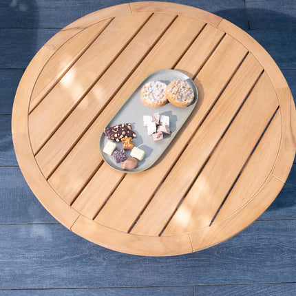 4 Seasons Outdoor Volta salontafel centrale poot olive 80 cm. Ø (H 30)