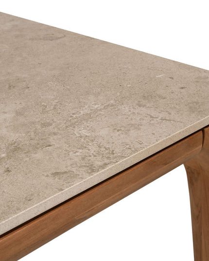 Taste 4SO Barista dining stoel latte + Liam tafel met keramisch tafelblad 240 cm