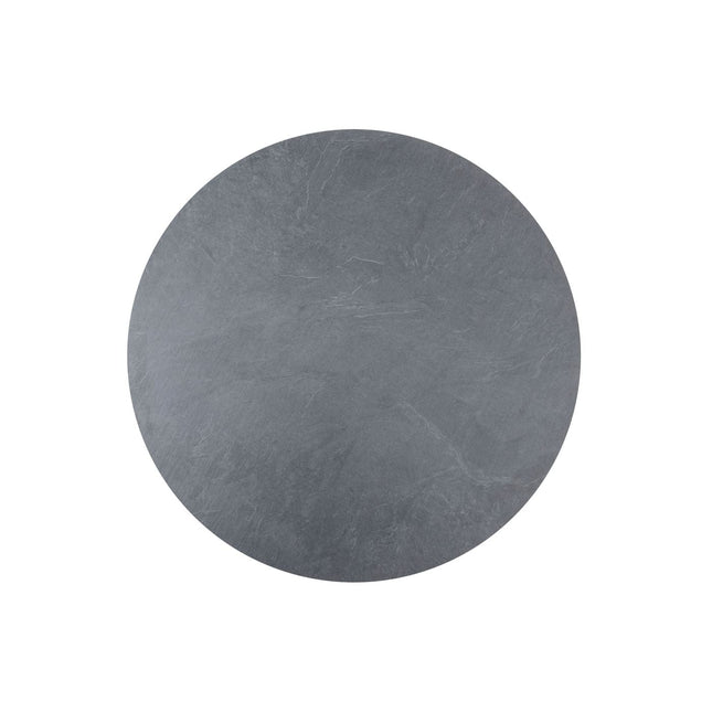 Taste 4SO Parma stapelbare dining + 4 Seasons Outdoor Locarno tafel HPL slate antraciet 130 Ø cm