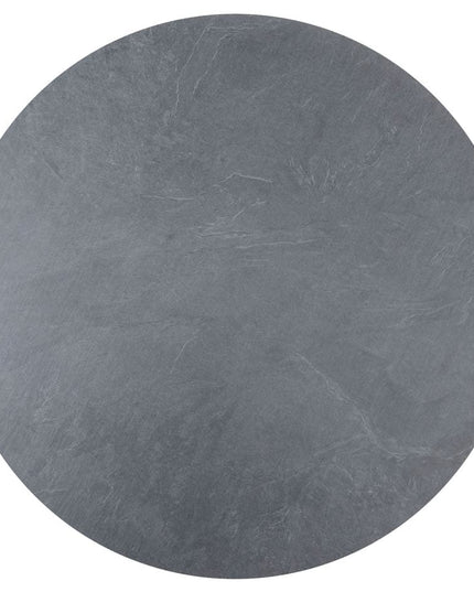 Taste 4SO Prego Dining + 4 Seasons Outdoor Locarno Tisch HPL Slate Anthracit 130 Ø CM