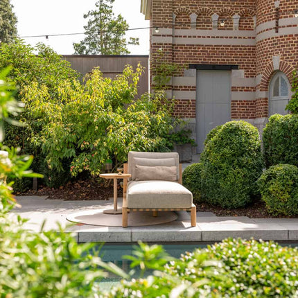 4 Seasons Outdoor Lucas ligbed teak incl. 3 kussens