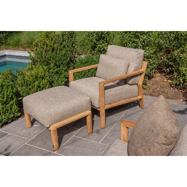 4 Seasons Outdoor Lucas lounge stoel teak incl. 3 kussens