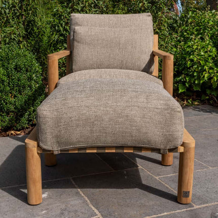 4 Seasons Outdoor Lucas lounge stoel teak incl. 3 kussens