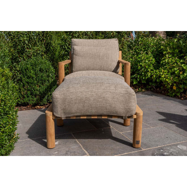 4 Seasons Outdoor Lucas lounge stoel teak incl. 3 kussens