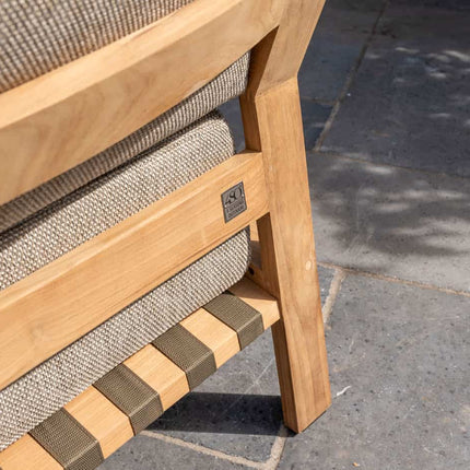 4 Seasons Outdoor Lucas lounge stoel teak incl. 3 kussens