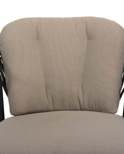Taste 4SO Manitoba Stapelbare Essstuhl Anthrazit + Prado Tisch mit Keramik -Tisch -Top -Lauf Anthrazit 240 cm