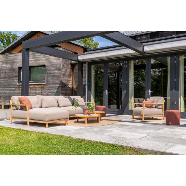 4 Seasons Outdoor Marie chaise lounge bank + center