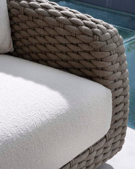 4 Seasons Outdoor Maxime Chaise Lounge Bank + Boaz Kaffeetische Terre