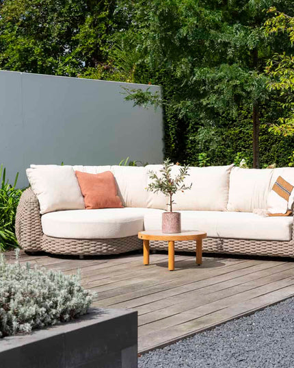 4 Seasons Outdoor Maxime Chaise Lounge Bank + Boaz Kaffeetische Terre
