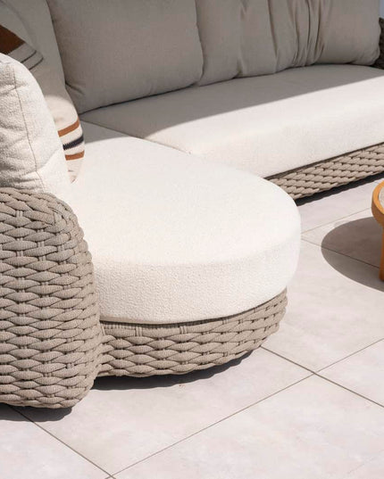 4 Seasons Outdoor Maxime Chaise Lounge Bank + Boaz Kaffeetische Terre