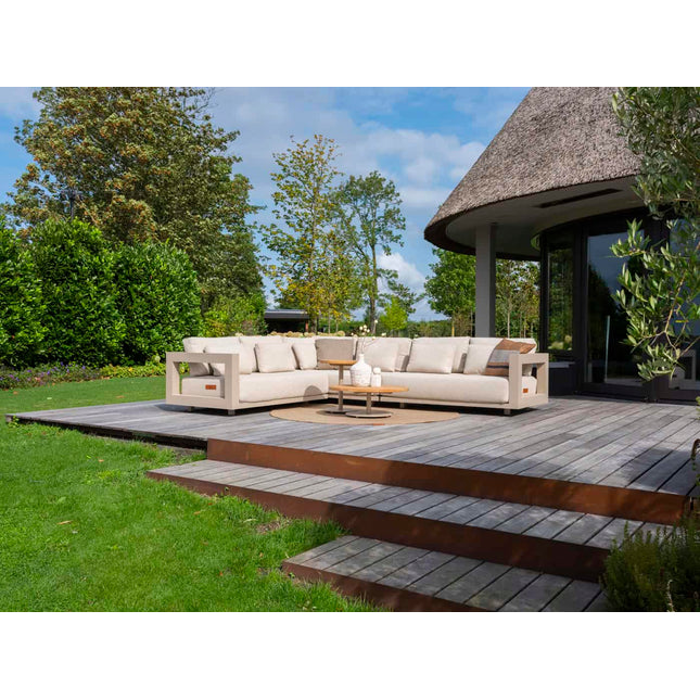 4 Seasons Outdoor Metropolitan loungeset latte + Pablo salontafels