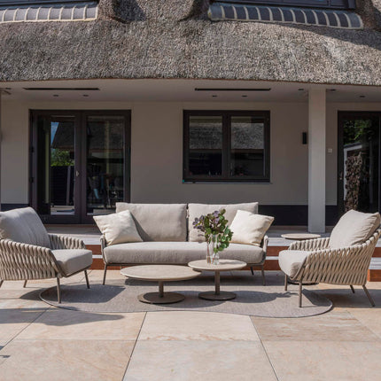 4 Seasons Outdoor Montera 3-zits lounge bank incl. 3 kussens