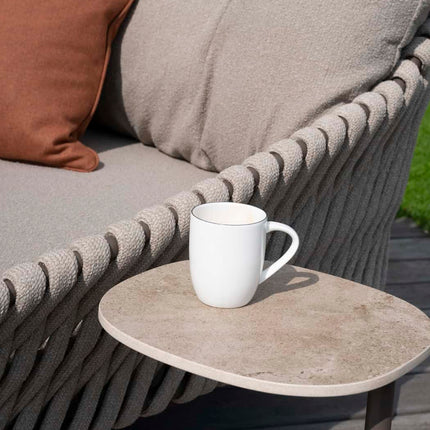 4 Seasons Outdoor Sofie bijzettafel met keramisch tafelblad 35 x 30 x 50 cm terre