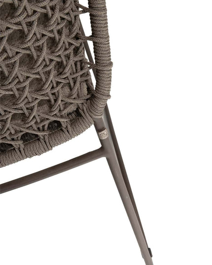 4 Seasons Outdoor Moretti High Back Speisestuhl + Geschmack 4SO Prado Teaktisch Oval 240 cm Terre Ondem