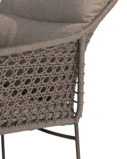 4 Seasons Outdoor Moretti High Back Speisestuhl + Geschmack 4SO Prado Tisch mit Keramiktisch Top Barrel Terre 240 cm