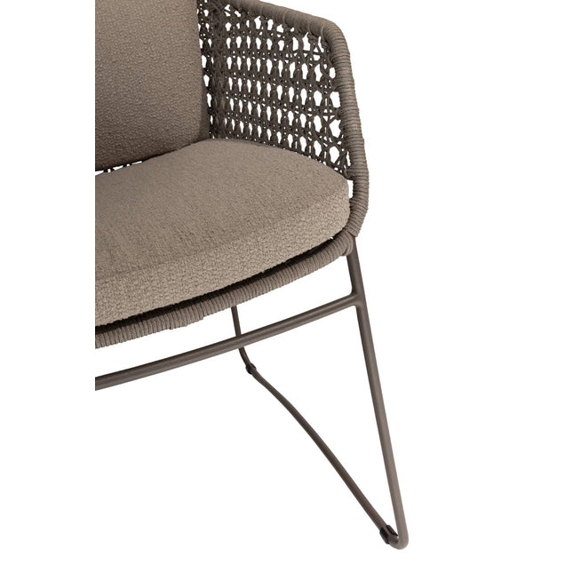 4 Seasons Outdoor Moretti High Back Speisesuhl + Geschmack 4SO Prado Teak Tabelle 130 Ø CM