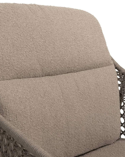 4 Seasons Outdoor Moretti High Back Speisestuhl + Geschmack 4SO Prado Teaktisch Oval 240 cm Terre Ondem