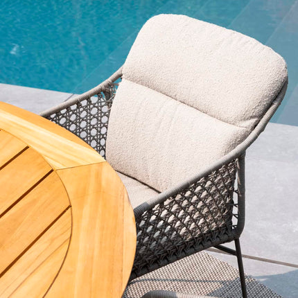 4 Seasons Outdoor Moretti High Back Speisesuhl inkl. 2 Kissen
