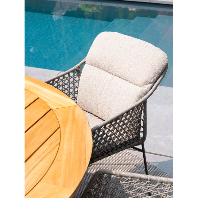 4 Seasons Outdoor Moretti high back dining stoel incl. 2 kussens