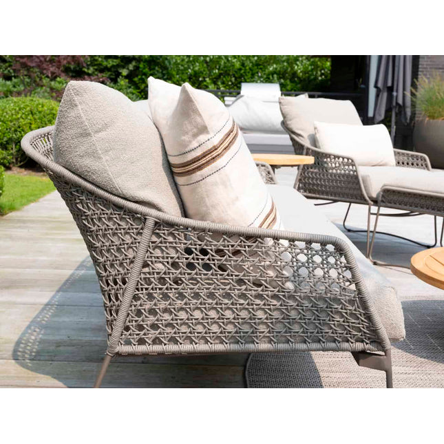 4 Seasons Outdoor Moretti Lounge Set + Boaz Couchtisch 80 Ø cm terre