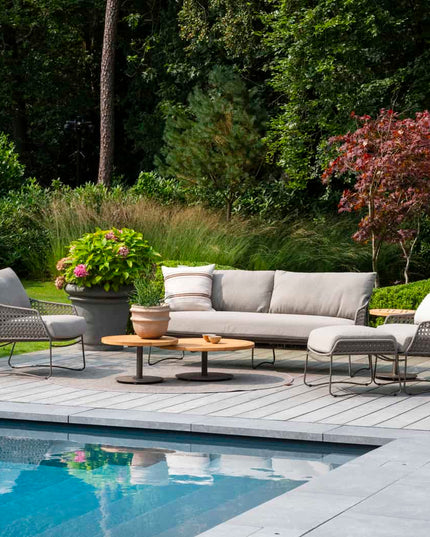 4 Seasons Outdoor Moretti Lounge Set + Volta Kaffeetische Terre