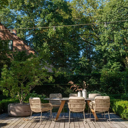4 Seasons Outdoor Murcia Speisestuhl Latte inkl. 2 Kissen
