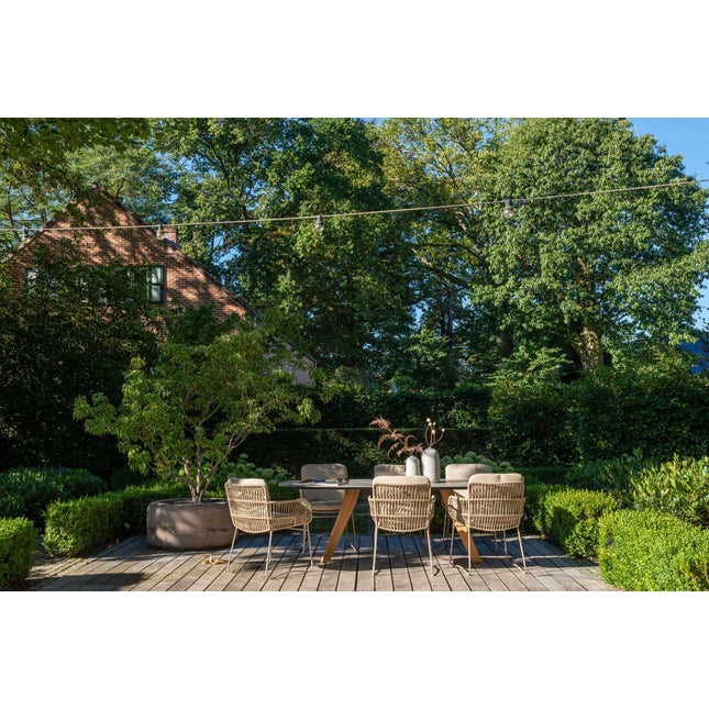 4 Seasons Outdoor Murcia dining stoel latte incl. 2 kussens