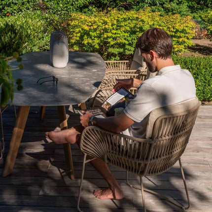 4 Seasons Outdoor Murcia Speisestuhl Latte inkl. 2 Kissen