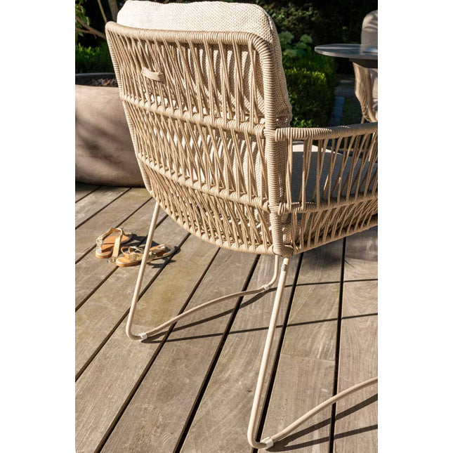 4 Seasons Outdoor Murcia Dining Latte + Taste 4SO Prado Teak Tisch Oval 240 cm