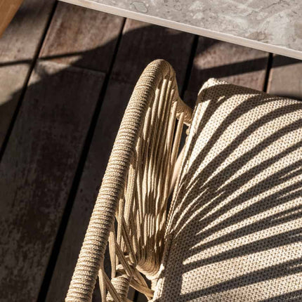 4 Seasons Outdoor Murcia Speisestuhl Latte inkl. 2 Kissen