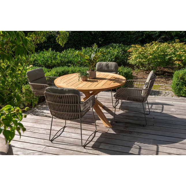 4 Seasons Outdoor Murcia dining stoel olive incl. 2 kussens