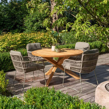4 Seasons Outdoor Murcia dining stoel olive incl. 2 kussens