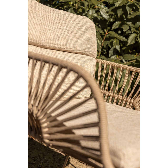 4 Seasons Outdoor Murcia Dining Latte + Taste 4SO Prado Teak Tisch Oval 240 cm
