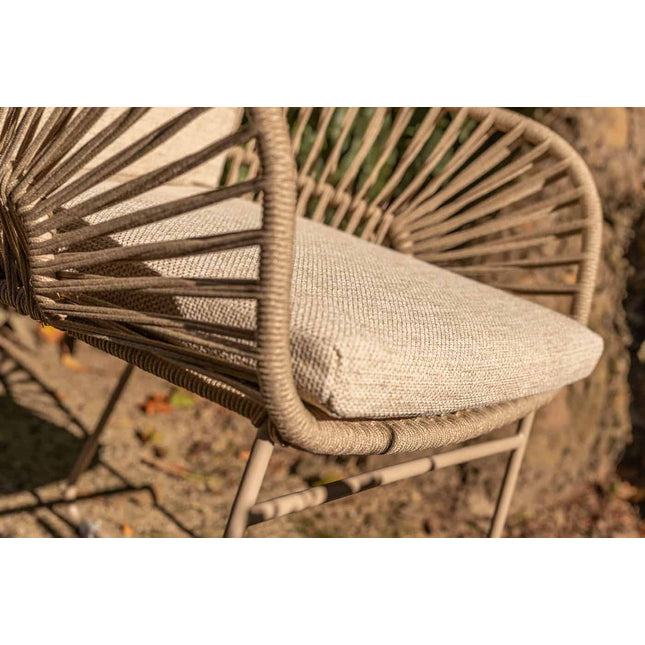 4 Seasons Outdoor Murcia dining stoel latte incl. 2 kussens