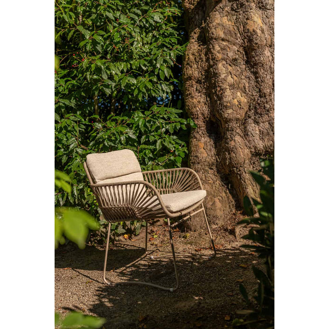 4 Seasons Outdoor Murcia Dining Latte + Taste 4SO Liam Teak Tabelle 180 cm