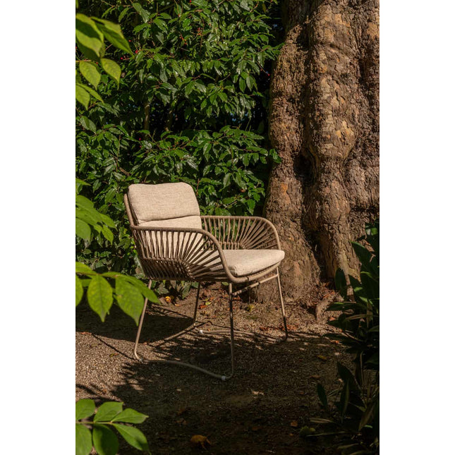 4 Seasons Outdoor Murcia dining stoel latte incl. 2 kussens