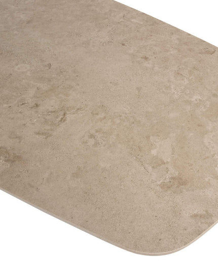 4 Seasons Outdoor Garten Sardinia niedriger Esstuhl + Nevada Low Ess Tisch-Fass-Form 250 cm Latte