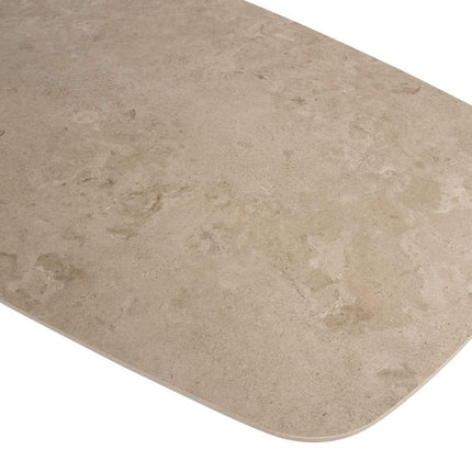 4 Seasons Outdoor Nevada Low Ess Tisch-Fass-Form 250 cm Latte