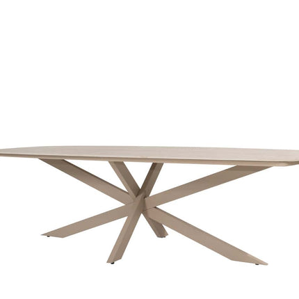 4 Seasons Outdoor Nevada Low Ess Tisch-Fass-Form 250 cm Latte