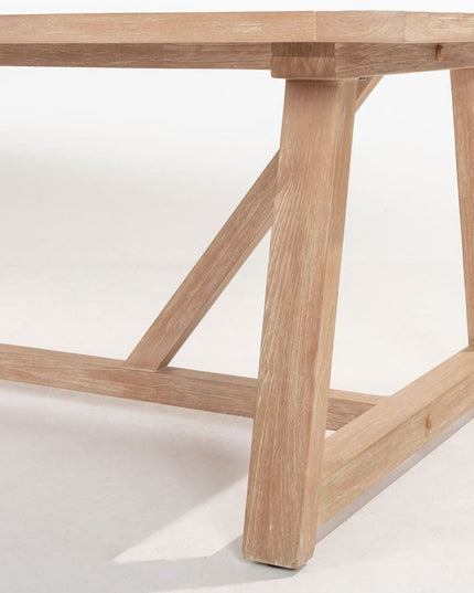 4 Seasons Outdoor Jura dining + Taste 4SO Noah brushed teak tafel 260 cm