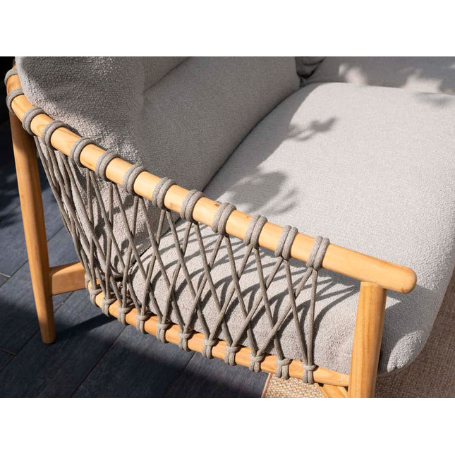 4 Seasons Outdoor Nora Lounge Set + Finn Couchtisch Kieselform 125 cm