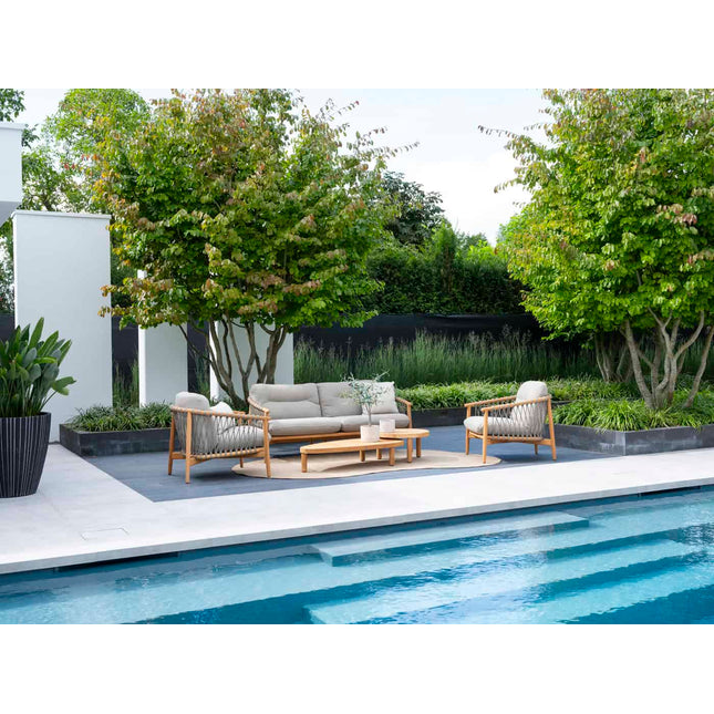 4 Seasons Outdoor Nora 3-zits lounge bank incl. kussens