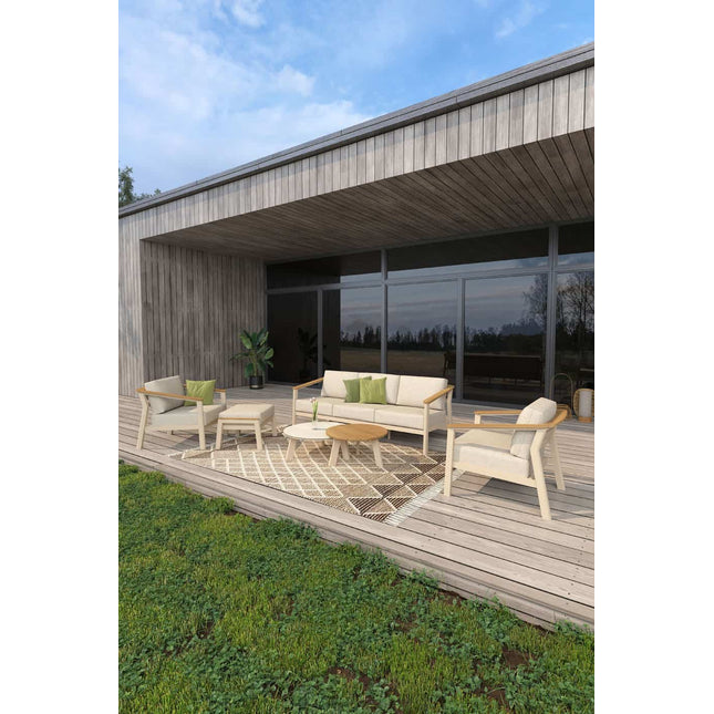 Taste 4SO Olivia loungeset 3-zits lounge bank + 2x lounge stoel + Sara salontafels