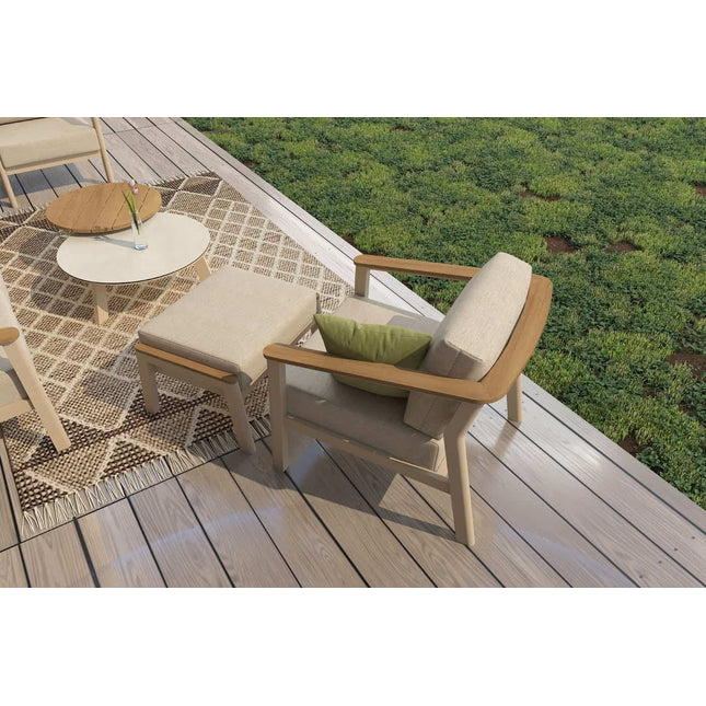 Taste 4SO Olivia loungeset 3-zits lounge bank + 2x lounge stoel + voetenbank