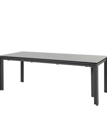 Taste 4SO Melbourne dining antraciet + Optimum uitschuiftafel keramiek 160-220-280 cm