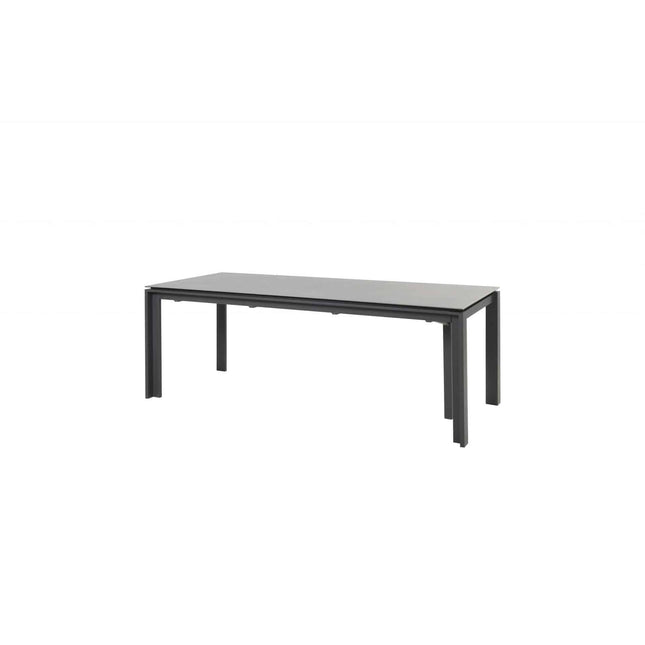 Taste 4SO Melbourne dining antraciet + Optimum uitschuiftafel keramiek 160-220-280 cm
